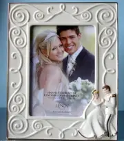 Lenox Disney Cinderella & Prince Happily Ever After Photo Frame 5x7" Wedding New