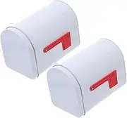 GETAJGHSD 2pcs Tinplate Mailbox for Organizing Letters Small Items Versatile DIY Craft Project Case Vintage Metal Storage Box for Playhouse Decor