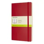 Plain Soft Notebook (Scarlet Red) - Large