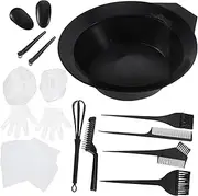 ARTSEWPLY Hair Dye Mixing Bowls Combs Set 12pcs Hair Coloring Kit Diy for Home Use