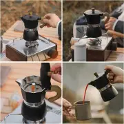 Italian Stovetop Espresso Maker Manual Cuban Coffee Percolator Machine 3 Cup