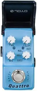 JOYO JF-318 Quattro Delay 4 Modes Guitar Effects Pedal - Digital Analog Modulation Filter Ironman