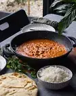Non-Stick Black Die Cast Aluminum Wok 32cm 5lt with Marble Interior W/Glass Lid