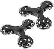 Generic 2pcs Shopping Wheel Caster Wheels Casters Stair Climbing Cart Replacement Stair Climbing Wheels Shopping Cart for Stairs Cart Shopping Big Wheel Stair Climber Plastic Black