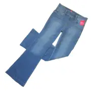 NWT SPANX 20456Q Petite Flare in Vintage Indigo Pull-on Stretch Jeans XS x 32