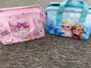 Girl Lady School Kitty or Frozen Lunch Box Tote Organizer Insulated Bag Handbag