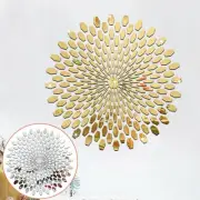 Wall Sticker Waterproof Mosaic Mirror Removable Decal Acrylic Art Mural