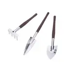 3pcs Mini Gardening Hoe Ergonomic Handle Scarifier Handheld Break Shovel