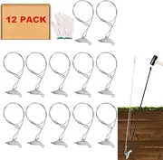 30 Inch Earth Anchors, (12 Pcs) 1000LBS Ground Earth Anchors Set for Trapping Securing Camping Tents Sheds Swing Green House, Easy to Use Heavy Duty Retaining Wall Anchors