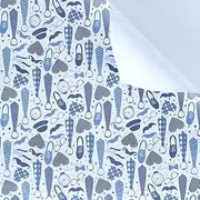 AimtoHome Father's Day Wrapping Paper Gift Wrapping Paper Birthday Wrapping Paper Valentine's Day Wrapping Paper Men's Ties & Heart Pattern Design 4 Sheets Folded Flat 20 Inch x 28 Inch
