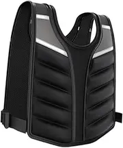 Aymzbd Adjustable Weighted Vest, Weighted Jacket Home Gym Fitness Jogging Boxing Exercise with Reflective Stripe Weight Loading Vest