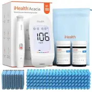 Blood Glucose Sugar Monitor Kit,100 Glucometer Strips,100 Lancets Lancing Device