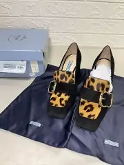PRADA Animal Print Block Heel