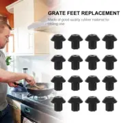 48PCS Gas Range Grate Bumper Stove Grate Rubber Feet Grate Feet Replacement