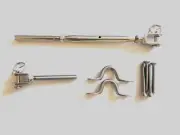 99 Kits - Stainless Wire Rope Balustrade Kit - Jaw Swage Turnbuckle Fork Saddles