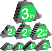 3 Inch Hair Clipper Combs Guides, Hair Clipper Guards 1 & 1/4" 1 & 1/2" 2", Mega NO.16 NO.12 NO.10 fits for most Wahl Clippers (8pcs Mega Set, Gray)