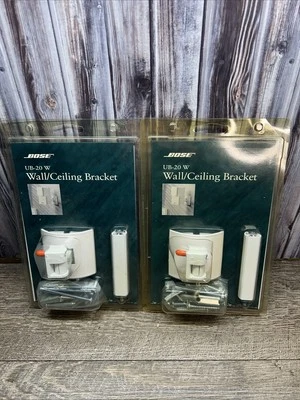 Genuine Bose UB-20 White Wall Ceiling Bracket Speaker Mounts QTY 2