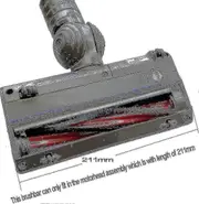 Replacement Brush for V6/dc59/dc62/sv03 Vacuum Cleaners with 1 Brush Roll 185mm and 1 Hepa Filter