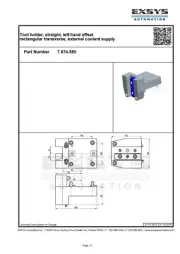 Turning tool holder, straight, left hand offset, 7.074.550
