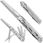 9-in-1 Multi Tool, Pocket Knife, Multitool Folding Knife for Camping Hiking