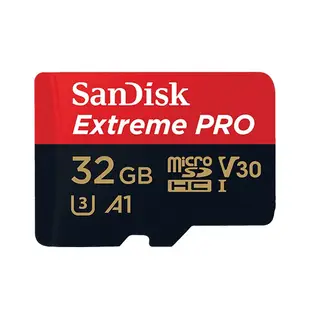 SanDisk 晟碟 32GB Extreme PRO microSDXC UHS-I U3 V30 記憶卡 小卡
