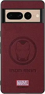 [IRON SPIDER] Case for Google Pixel 8 Pro, with Superhero character Pixel 8 Pro Leather Case WINE RED