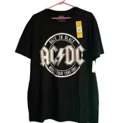 AC/DC World Tour Black Graphic Tee Men’s Size L