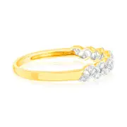 9ct Yellow Gold 1/4 Carat Luminesce Lab Grown Diamond Dress Ring, Q
