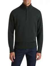 [MJ Bale] Perry Knit Half-Zip Sweater in Dark Green