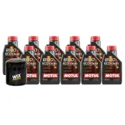 10L Motul 8100 ECO-CLEAN 0W-30 Wix Filter Motor Oil Change Kit API SN
