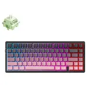 MCHOSE G75 Pro Tri-mode Keyboard Matcha Latte Switch Black Pink