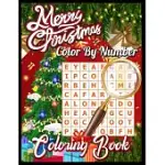 MERRY CHRISTMAS COLOR BY NUMBER COLORING BOOK: 50 CHRISTMAS COLOR BY NUMBER BOOK FOR ADULTS RELAXATION AND STRESS RELIEF