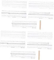 ibasenice Piano Keyboard Sticker 2 Sets Self-Adhesive Waterproof Anti-Sweat Thin and Sound- Friendly Beginner-Friendly Design