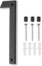 uxcell 10 Inch House Number, House Address Numbers Sign Large Floating Modern with Screws for Outside Door Wall Street, Black, 1