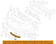FORD OEM 14-19 Fiesta Bumper Components-Lower Grille D2BZ17K945AA