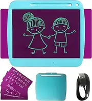 Rechargeable Wr Tablet 9 Inch Handwr D ing Tablet with Stylus Lock Button for Toddler Copying Educational Learning Toy s for Boy and Girls Blue Monochrome Screen