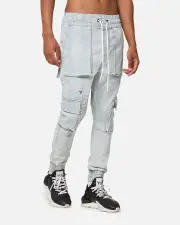 [The Anti Order] The Anti Order Blueprint Denim Joggers Superwash Blue - Size L L Superwash Blue