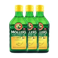 在飛比找momo購物網優惠-【MOLLER’S】百年老牌 睦樂鱈魚肝油三瓶(喝的鱈魚肝油