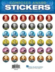 Composer Award Stickers Educational Piano Library NEW Sealed 000154644