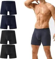 Octipa Men's Ultra-Absorbent Incontinence Boxers Briefs, Octipa Mens Incontinence Underwear, Lengthen Leakproof (Set C,XX-Large)