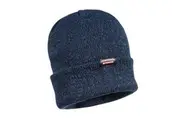 Portwest Reflective Knit Beanie Warm Winter Hi Vis High Visibility Workwear - Navy