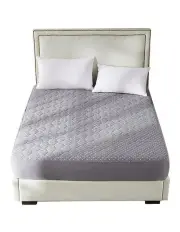 [DreamZ] Topper Bamboo Pillowtop Waterproof Mattress Protector King in Charcoal