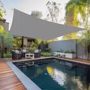 Rectangle Sun Shade Sail 98% UV Block 185GSM / 420D Extra Heavy Duty Shade Cloth Of 3*5m