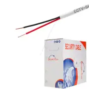 22/2 AWG Solid CCA Security Alarm Cable 500FT Unshielded Home Business Use White