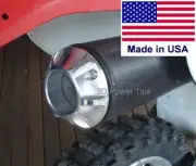 3D POWER TIP - EXHAUST MUFFLER TIP HONDA XR400 XR 400R w/ SPARK ARRESTOR SCREEN