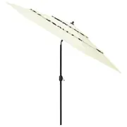 Garden Parasol 2.43x3m Outdoor Patio Umbrella Sun Shade with Tilt Crank Sunshade