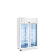 Williams Pearl - Two Door White Colorbond Upright Display Refrigerator