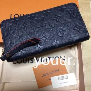 LV Louis Vuitton LV ZIPPY 壓花 拉鍊 長夾 M61864 M62121