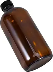 Homoyoyo 500ml Lab Glass Reagent Bottle - Small Mouth Storage Container for Liquid Samples - Ideal for Laboratories Classrooms and Home Use