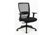 Hardy Medium Mesh Back Fabric Seat Working Computer Office Chair Black
